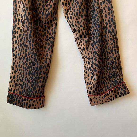 Good American The Satin Pjs Animal Print Set SZ:3 (Wmns Large) - Picture 12 of 13